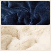 Manta de felpa gruesa de doble capa para cama y sofá, forro polar de felpa, Mantas cálidas - details 1