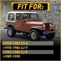 2 uds tirador de correa de manija de puerta Interior de coche para Jeep CJ5 CJ7 CJ8 Wrangler YJ 1987-1995 55009801 KS - details 2