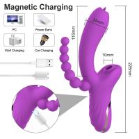 Leten 3 en 1 succionador de clítoris, vibrador de succión de Vagina, estimulador de clítoris, mamada, pezón Oral, Juguetes sexuales para adultos, 18 productos para mujeres - details 4