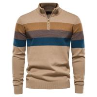 Suéter con cuello levantado para hombre, otoño e invierno, tops - details 2