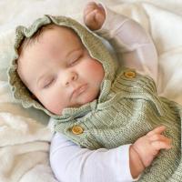BZDOLL-Muñeca Reborn realista de silicona suave, muñeca de bebé durmiente con piel de pintura 3D, regalo de cumpleaños para niña linda, 60 CM, 24 pulgadas - details 1