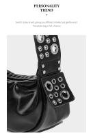 Bolso Cruzado de Moda de Luna Media de Cuero Suave Bolso Oblicuo de Hombro con Sensación Premium - details 19