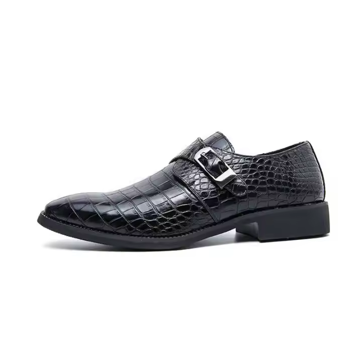 2023 nuevos zapatos de cuero formales de alta calidad para hombres de talla grande, zapatos casuales - 1
