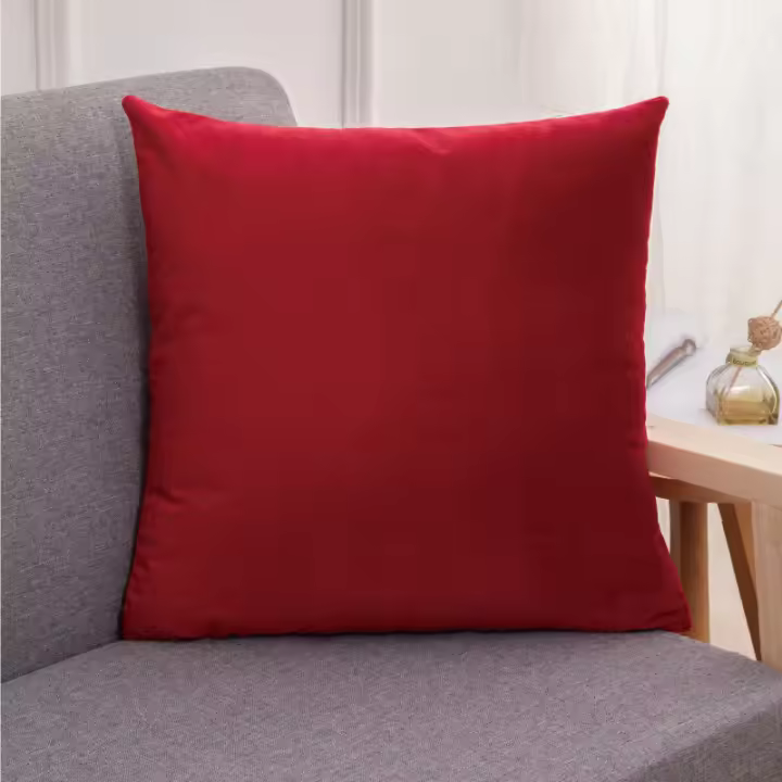 Almohada de terciopelo simple y moderna, cojín de color sólido, almohada para sofá y cabecera - 1