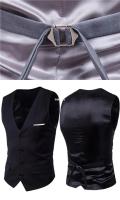 2019 nuevos hombres Slim Fit otoño chaleco de un solo pecho estilo coreano ropa Casual bolsillo falso para una silueta más delgada - details 18