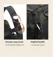 Bolsa táctica de Montañismo al aire libre, mochila deportiva de expansión con múltiples enchufes de camuflaje, para acampar, senderismo, ciclismo, pesca, pequeña - details 7