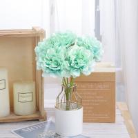 Flores artificiales de peonía, Decoración de mesa de seda para el hogar, flores falsas decorativas, arreglo Floral de boda simulado, 5 cabezas - details 5