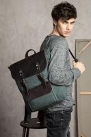 Mochila de Lona de Cuero de Moda Bolsa Escolar Unisex Mochila de Senderismo para Adolescentes - details 5