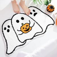 Felpudo de Halloween, alfombra de imitación de cachemira, absorbente y antideslizante para baño, resistente a las manchas y al desgaste, decoración de Halloween - details 7