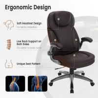 Silla de Oficina Ejecutiva Ergonómica Altura Ajustable, Resalto Alto, Brazos, Ruedas, Negro - details 19
