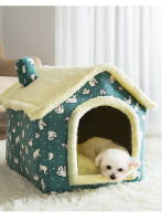 HOOPET-casa de perro de doble techo con forma de Animal, cama cómoda para dormir, suministros para gatos y perros pequeños, nuevo estilo - details 20