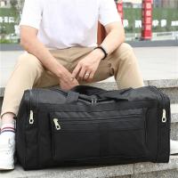 Bolsa de viaje de nylon para hombres y mujeres Bolsa de equipaje de mano de gran capacidad para fin de semana, gimnasio, bolsa deportiva para la noche - details 3
