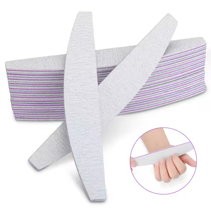 Lima de Uñas 100/180 Set Profesional de Manicura 10pcs/15pcs Lijado Gel Pulidor Doble Lado Media Luna Lima Herramientas para Uñas - 1