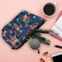 Bolsa de maquillaje, bolsa de cosméticos de viaje, bolsa organizadora de viaje, bolsa de viaje portátil para mujeres, niñas y niñas (perezoso) - details 2
