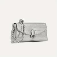 Bolso de cadena plateado, nueva moda, bolso de hombro tipo bandolera para mujer, bolso cuadrado pequeño para ir al trabajo - details 2