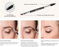 Brocha de Cejas DUcare Herramienta de Maquillaje 2 en 1 con Cepillo de Pestañas de Doble Punta Ángulo para Sintéticos - details 1