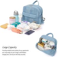 Soboba-mochila para mamá con estilo, bolso de viaje multifuncional grande de mezclilla para mujer, novedad de 2024 - details 2