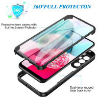 Funda de protección completa 360 para Galaxy A55, A35, A25, A15 con película protectora incorporada - details 0