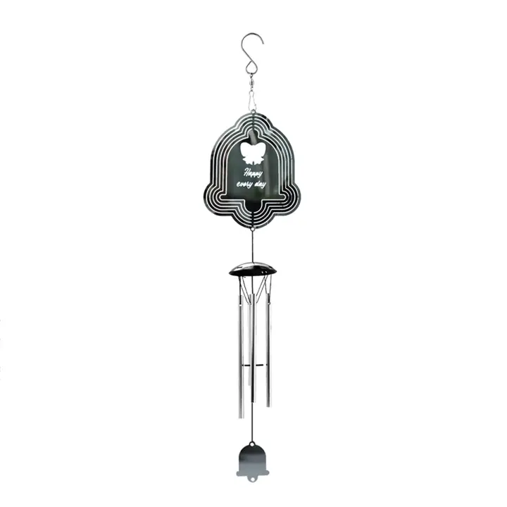 Carillones de viento para decoración al aire libre, Spinner con 4 tubos de aluminio engrosados para mamá, abuela y Mujer C - 1