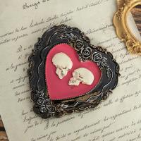 Adorno de calavera de pareja de amor, artesanía de resina creativa, regalo romántico, decoración del hogar, Europa y América, nuevo - details 4
