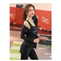 Conjunto de cinco piezas de yoga, chaqueta deportiva, blusa de fitness ajustada para mujer de manga larga, carrera seca y autocultivo con cremallera para yoga - details 12