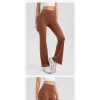 Pantalones acampanados de cintura alta de talla grande, pantalones de Yoga, pantalones cortos, mallas de entrenamiento, pantalones acampanados deportivos, pantalones deportivos para mujer - details 14