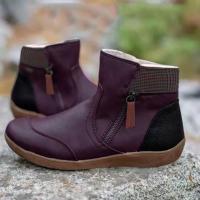 Otoño Invierno botines de mujer zapatos planos casuales botas martin femeninas señora - details 1
