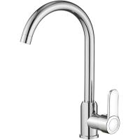 Grifo de cocina plateado, latón cromado, monomando para fregadero de cocina, conector universal, caño giratorio de 3601/2 - details 0