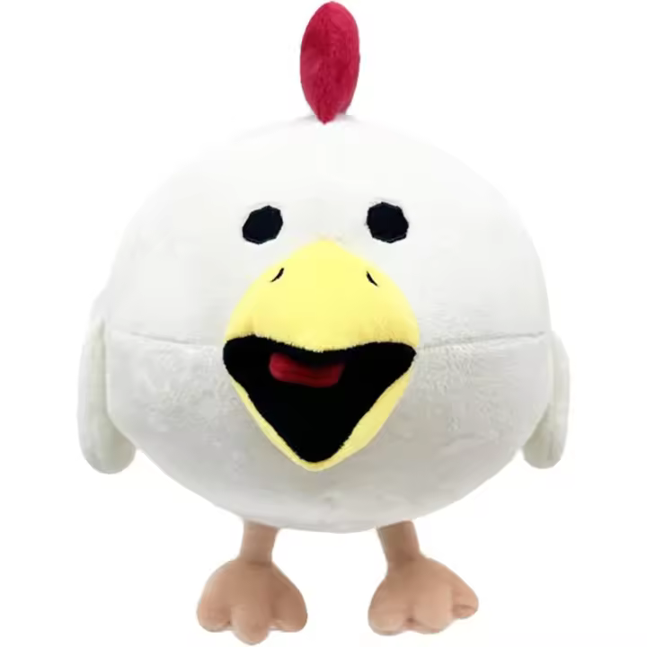 Juguetes de peluche de pollo, muñecos de almohada de pollito blanco, dibujos animados pequeños de 10 "para decoración de la habitación de los niños, regalos para fanáticos del anime y coleccionistas de muñecas - 1
