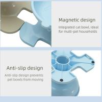 Cuenco elevado inclinado de altura ajustable para gatos, cuenco de alimentación para perros con protección para el cuello y patas altas, redondo con soporte, plato de comida para gatos para mascotas - details 7
