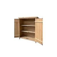Armario Multiusos para Jardín Abby 40x75x90 cm en Madera con 2 Capas de Pintura Impermeable |   Patas y Suelo - details 9