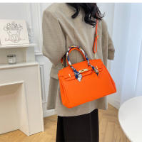 Kelly bolso de seda texturizada bufanda lichi patrón bolso de moda hombro de moda bolso de las mujeres - details 32