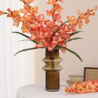 Rama de gladiolos artificiales de 86cm, 12 cabezas, flores de alondra falsas de tacto Real, arte Floral hecho a mano, flores falsas de seda, decoración de jardín - details 9