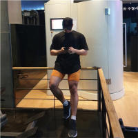 Camiseta De Gimnasio Para Hombres Suelta Con Manga Corta Estilo Hip Hop Streetwear Fitness Bodybuilding Camiseta De Verano De Algodón Y Spandex - details 3