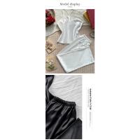 Conjunto de Pijama de Seda de Hielo Fino Primavera Otoño Pantalones de Relax para Mujeres - details 7