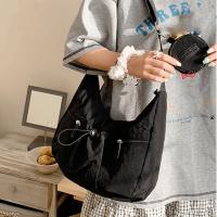 Bolso cruzado de estilo coreano, bolso plisado con cordón de gran capacidad, versátil, ligero con monedero - details 29