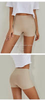 Flarixa-bragas de seguridad de cintura alta sin costuras para mujer, pantalones cortos debajo de la falda, Bóxer transpirable de seda de hielo - details 1