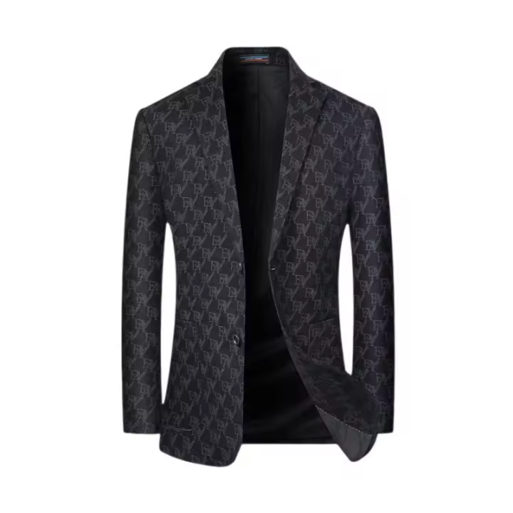 Chaqueta de hombre informal de negocios, ajustada, a la moda, primavera 2025, nuevo traje, tendencia superior versátil - 1