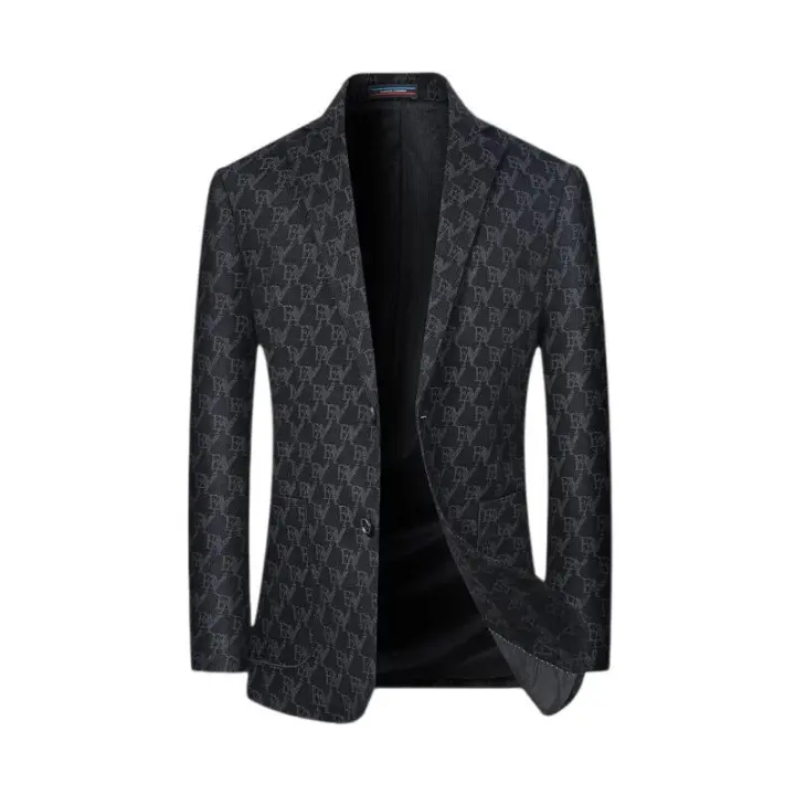 Chaqueta de hombre informal de negocios, ajustada, a la moda, primavera 2025, nuevo traje, tendencia superior versátil - 1
