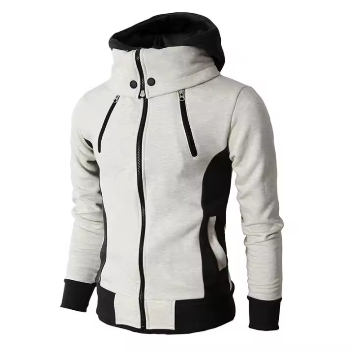 Chaqueta casual con capucha para hombre, chaqueta de moda de otoño e invierno, - 1