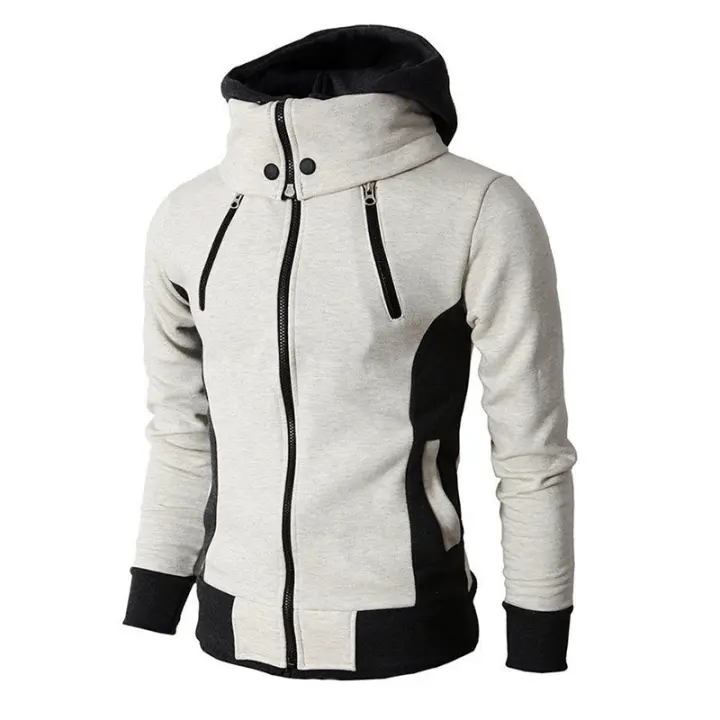 Chaqueta casual con capucha para hombre, chaqueta de moda de otoño e invierno, - 1