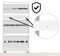 Mueble para 18 Pares Organizador Zapatos 3 Puertas Compacto 115x61x24cm - details 26
