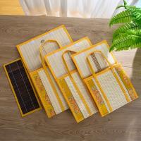Cesta de bambú de mano de estilo Pastoral, plegable con tapa, cesto de Picnic rectangular, cesta tejida a mano, cesta de Picnic al aire libre - details 4