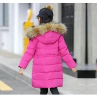 Chaqueta de Abrigo para Niñas Invernal 2025 Cálida, Gruesa, Capucha de Piel Sintética, Abrigo de Exterior para Adolescentes 2-12 Años - details 13