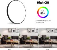 Lámpara LED de Techo Moderna, Luz Blanca Fría, Impermeable IP54, 24CM, Plafón de Techo redondo, 6500K - details 3
