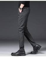Pantalones de felpa de invierno para hombre, pantalones de negocios cálidos con cordón de terciopelo, gruesos, informales, elásticos - details 12