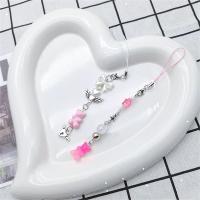 Cadena con cuentas Kawaii para chica, cordón para teléfono, dijes para bolso, cadena rosa para chica, colgante para teléfono, dijes de estrella para teléfono, correa para teléfono móvil - details 7
