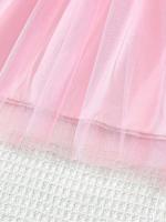 Ropa de verano, vestidos de malla floral sin mangas, moda pastoral, disfraz informal de estilo universitario para niña de 8 a 12 años - details 7
