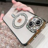 Funda transparente de diamante cristalino para iPhone 16,Compatible con MagSafe - details 24