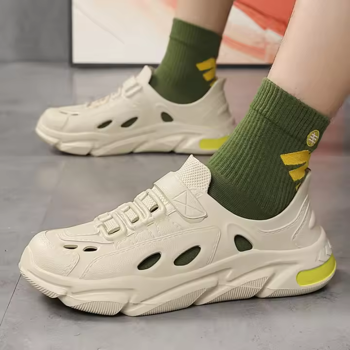 Nuevos Zapatos De Jardín Para Hombre Verano Ligeros Y Cómodos Sandalias Deportivas Y Casuales EVA Integrado Perforado Para Playa - 1